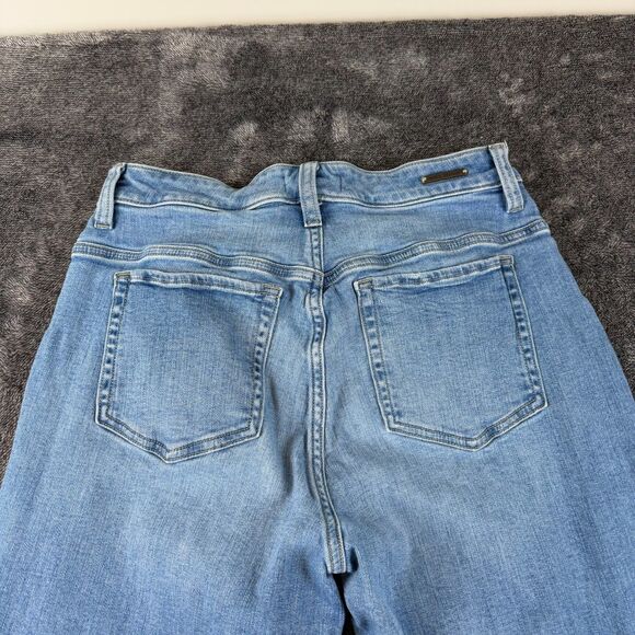 Carve Designs Cuffed Raw Hem Blue Denim Jeans Stretch Women's 4 Organic Cotton - Picture 11 of 13